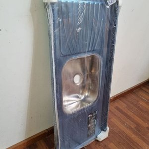 Pileta de Cocina de Acero Inoxidable con Bacha y Escurridor - imagen 3