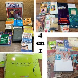 Lote siguiente: Lote de Libros Variados: Idiomas, Revistas y Más