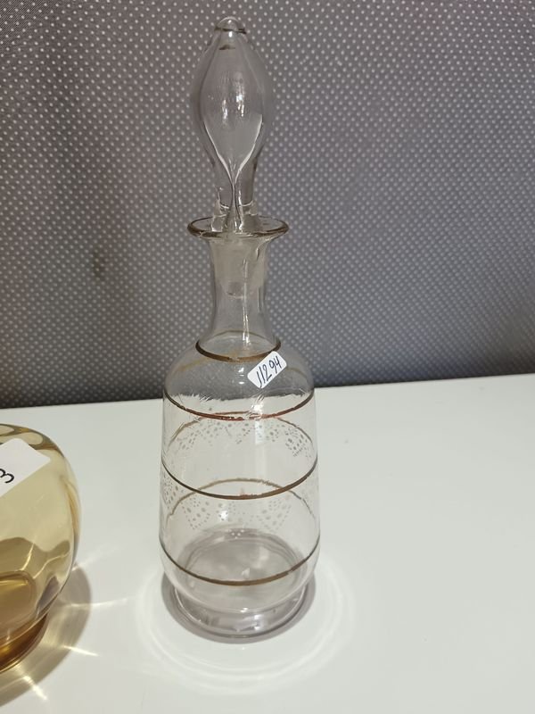 Dos botellones de cristal antiguos para decoración - imagen 3