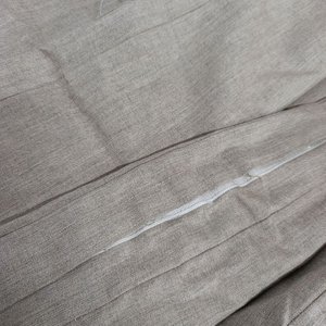 Fundas para Almohadón de Tela Gris con Velcro - 50x60 cm - imagen 4
