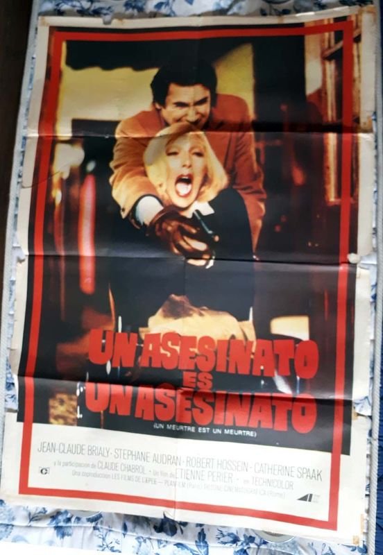 Poster Original "Un Asesinato es un Asesinato" (1972) - Jean-Claude Brialy