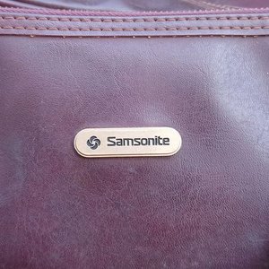 Bolso de Viaje Vintage Samsonite de Cuero Marrón - imagen 3