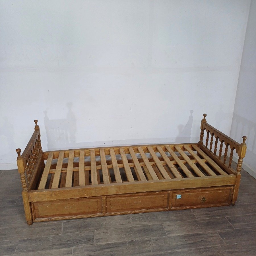 Cama marinera de estilo en pino para dormitorio - imagen 3