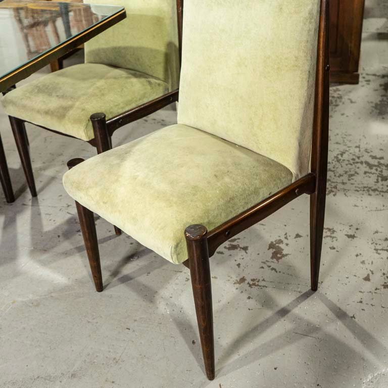 Mesa de comedor danesa con sillas tapizadas - imagen 2