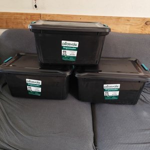 Cajas Organizadoras Plasvale de PVC Negro 27 Litros con Enganche - imagen 4