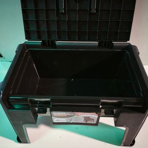Banqueta Negra Multiuso con Compartimento Arqplast - imagen 6