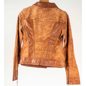 Campera de Cuero Marrón Vero Moda Talle M Nueva con Etiqueta - imagen 2