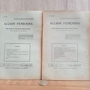 Lote anterior: Acción Femenina: Revistas de 1917 y 1922 del Consejo Nacional de Mujeres del Uruguay
