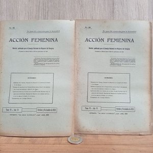 Lote anterior: Acción Femenina: Publicaciones de 1917 del Consejo Nacional de Mujeres del Uruguay