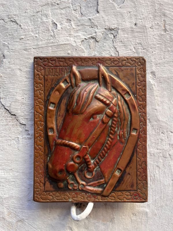 Lote anterior: Retrato en cobre de un caballo