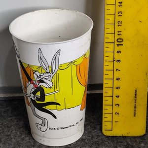 Vaso de Plástico Mirinda Naranja Bugs Bunny Años 90 - imagen 2