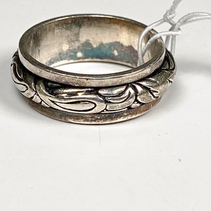 Anillo de Plata Giratorio con Diseño Floral - imagen 3