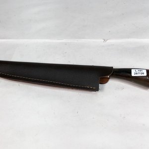 Cuchilla Tatu de 23 cm con Vaina de cuerina y Mango Marrón - imagen 2