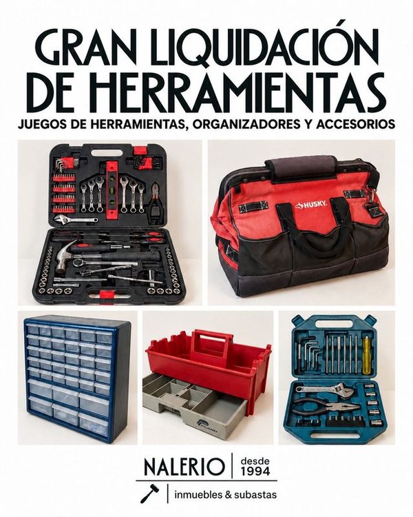 Gran Liquidación de Herramientas y Organizadores