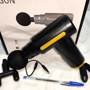 Pistola Masajeadora Corporal Fitness Recargable con Punteros Intercambiables - imagen 3