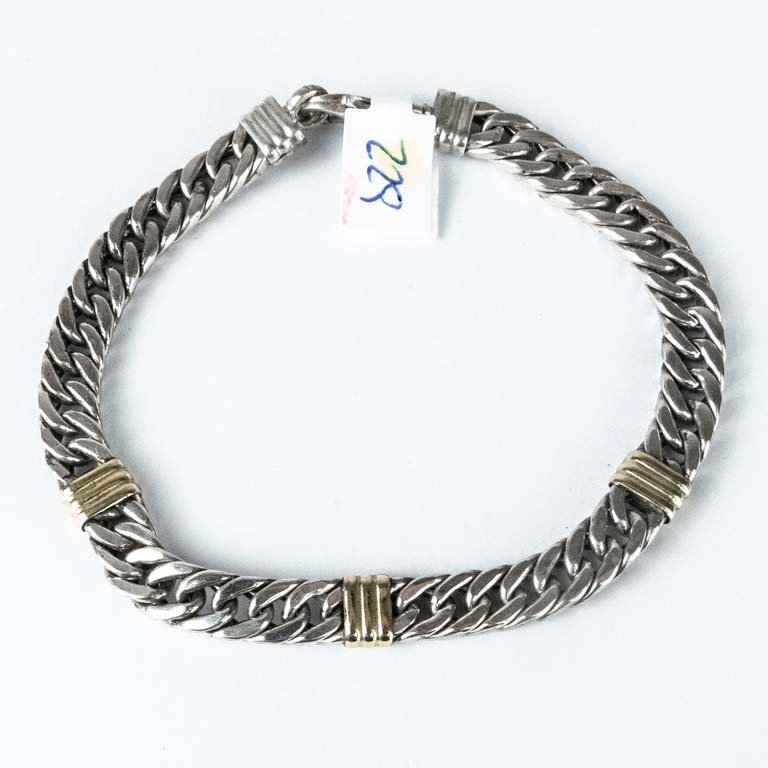 Lote siguiente: Pulsera de plata con vermeille - Accesorio de moda