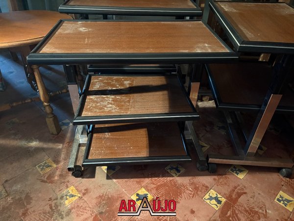 Mesas de Arrime con Ruedas para Restaurar - imagen 1