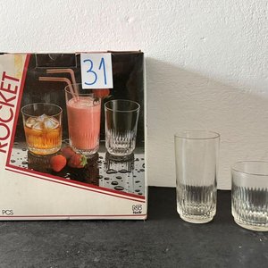 Juego de 18 Vasos de Vidrio "Rocket" Nadir - imagen 2