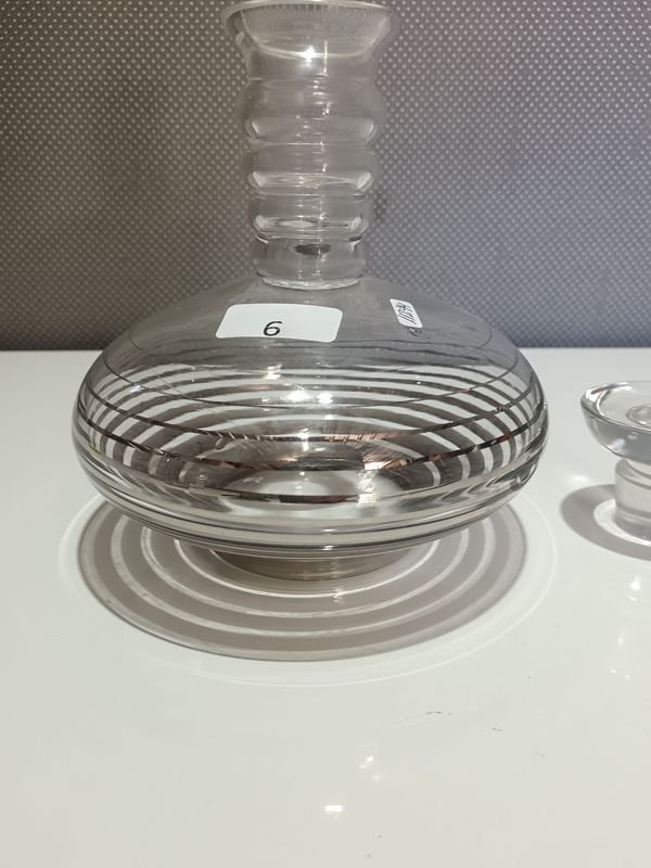 Botellón antiguo de cristal para decoración - imagen 4