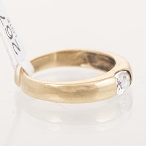 Anillo de Oro 18k con Circonia Talla 17mm - imagen 2