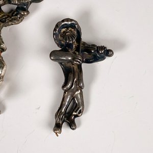 Dos Figuras de Violinistas en Plata 925 - imagen 4