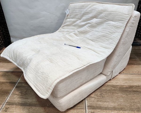 Sillón Cama Una Plaza Espuma Viscoelástica Blanco con Covertor - imagen 1