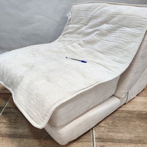 Sillón Cama Una Plaza Espuma Viscoelástica Blanco con Covertor - imagen 1