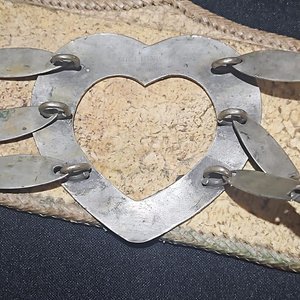 Cinto de Cuero Crudo con Apliques de Plata y Oro, Sellado Miglionico - imagen 2