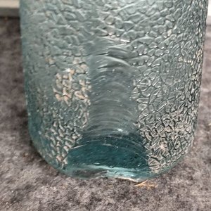 Botella Antigua de Vidrio Labrado con Inscripción - imagen 4