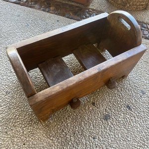 Cajón de Madera Rústico con Asas y Patas - imagen 3
