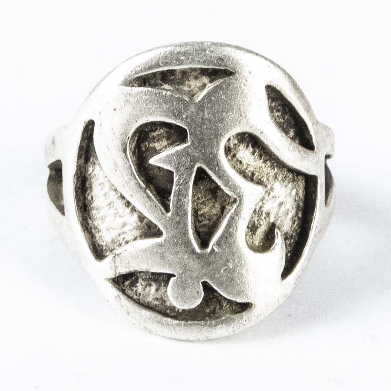 Anillo de plata con diseño intrincado - Peso: 6gr