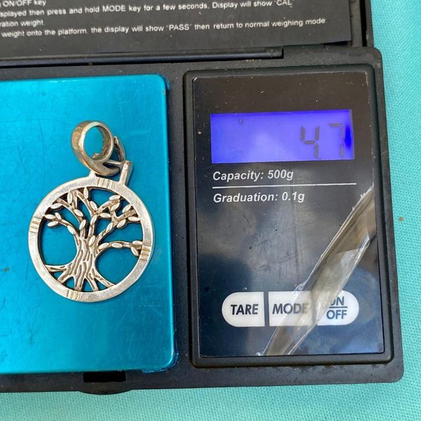 Dije de plata con diseño del árbol de la vida - imagen 4
