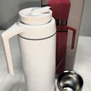 Kit Termo Acero Blanco con Mate, Bombilla y Pico Cebador - imagen 1