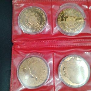 Set de 8 Medallas de Bronce del Sesquicentenario de Hechos Históricos con Cápsulas - imagen 4