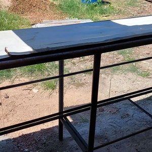 Gran Mostrador o Barra Curva de Hierro y Vidrio - imagen 6