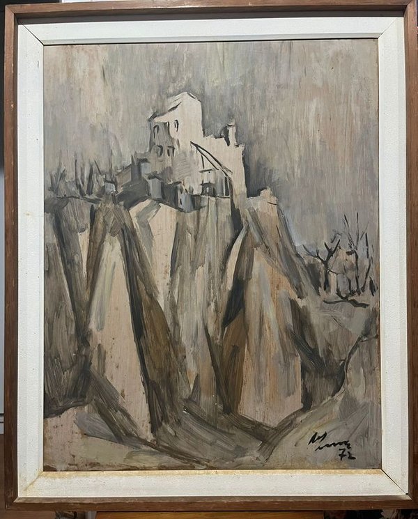 Paisaje de montaña del Artista Manolo Lima discípulo de Torres García - imagen 1