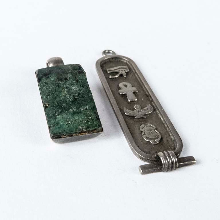 Pendientes de plata con diseño y accesorios - imagen 2