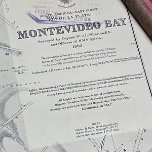 Antiguos Mapas Náuticos: Bahía de Montevideo y Maldonado (1883, 1895) - imagen 2