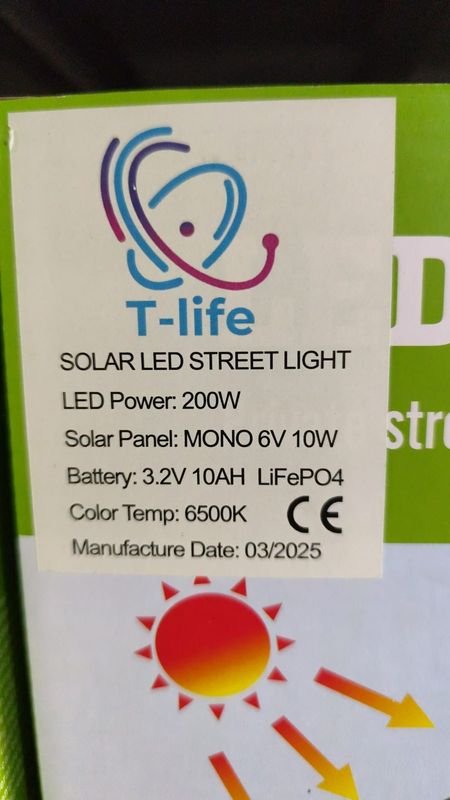 Iluminación Solar LED Exterior 200W - imagen 7