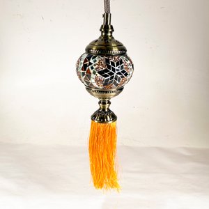 Aplique de Techo Turco Estilo Marroquí con Borla Naranja - imagen 1