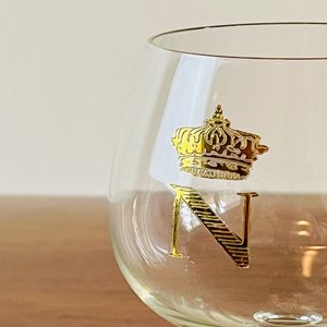 Set de 4 Copas de Cognac Napoleón con Corona Dorada - imagen 2