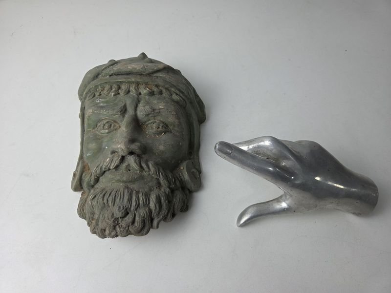 Antiguo rostro en terracota o similar origen México - imagen 2
