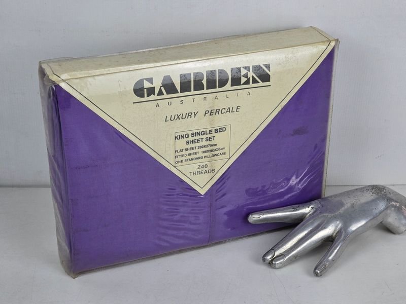 Juego de Sábanas Garden Australia Luxury Percale Violeta 240 Hilos King Single