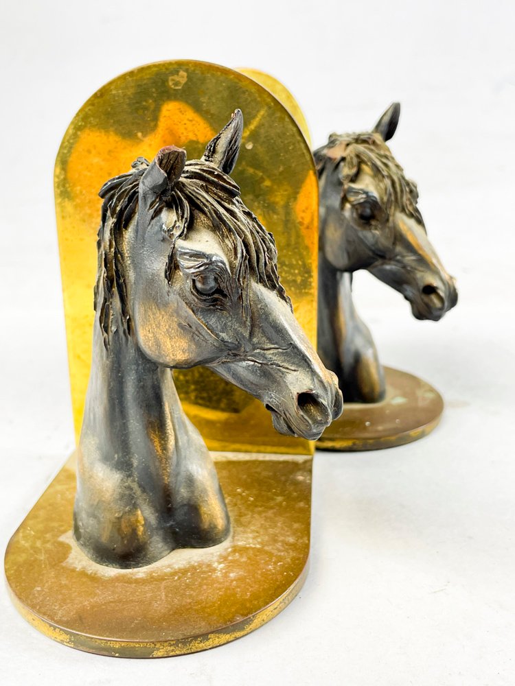 Bronce caballo aprieta libros - imagen 3