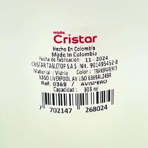 Set de 24 Vasos Altos Cristar Transparentes Vidrio - imagen 3