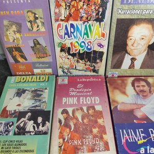 Lote de 6 VHS Antiguos: Ruben Rada, Carnaval 1998, Mario Benedetti, Bonald, Pink Floyd, Jaime Roos - imagen 3