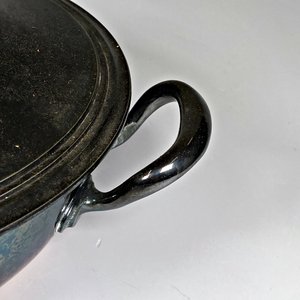 Guisera Christofle Antigua de Metal Plateado con Tapa - imagen 4