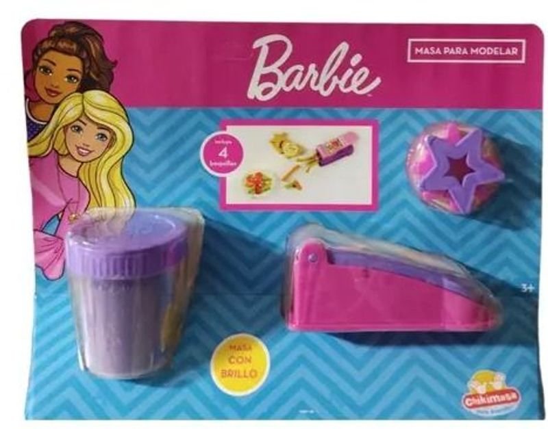 Set de Masa para Moldear Barbie con Extrusora y Accesorios