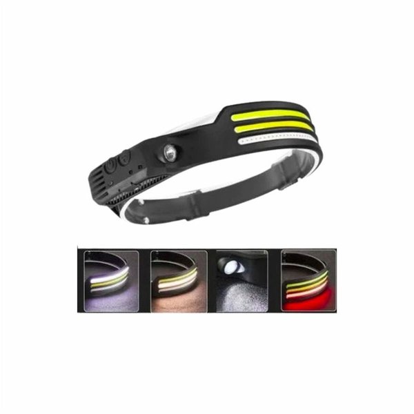 Linterna Frontal Recargable con Inducción para Manos Libres