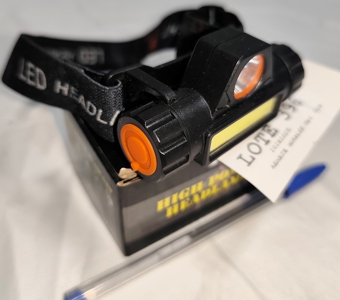 Linterna Minero Frontal Recargable LED Doble Función Nueva en Caja